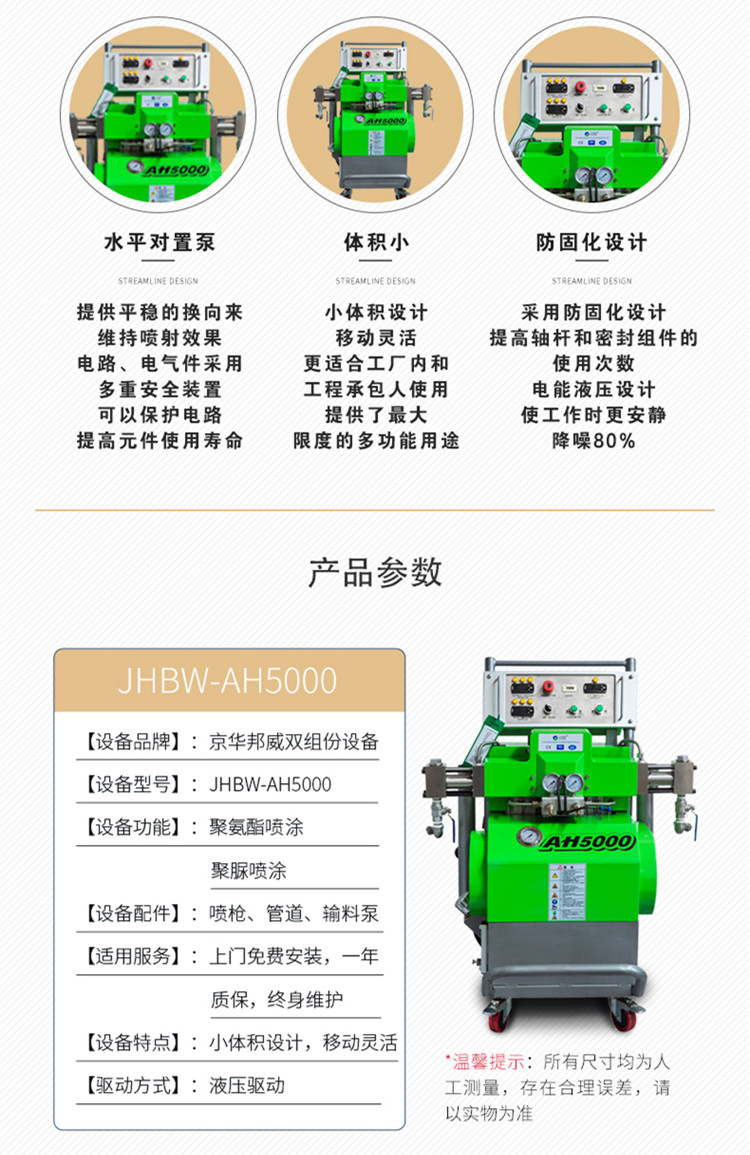 气动聚氨酯喷涂机应用在哪些地方？济南京华邦威