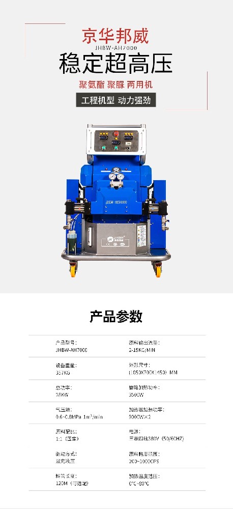 聚氨酯发泡机参数-京华邦威